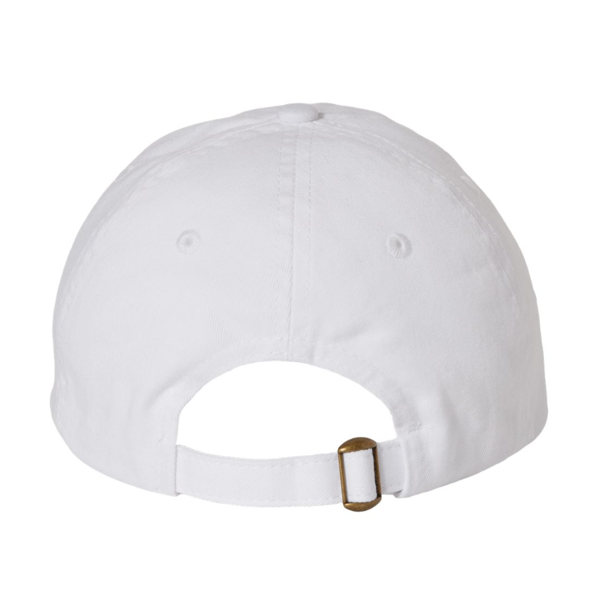 Belair White Color Flame Logo Design Classic Chino Cap Hat